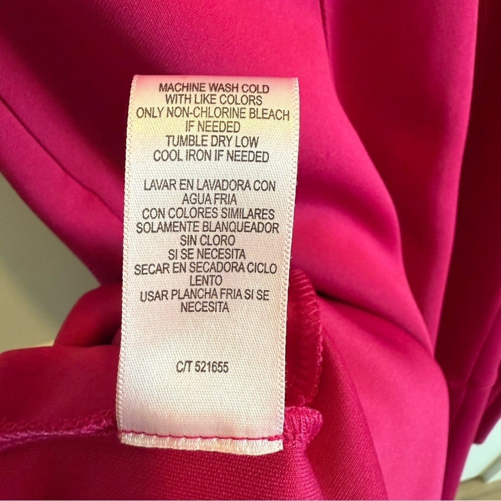 Magenta Pink Sweetheart Neckline Mini Dress Size 10 - Picture 11 of 11